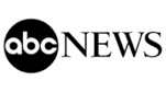 A black and white image of the abc news logo.